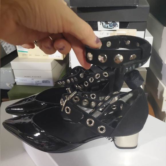 Sz NIB $545 Robert Clergerie x Self-portrait shoes